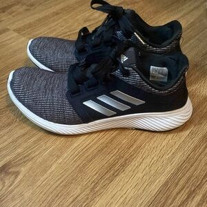 Black and White Women’s 7 Adidas Edge Lux Running Shoes